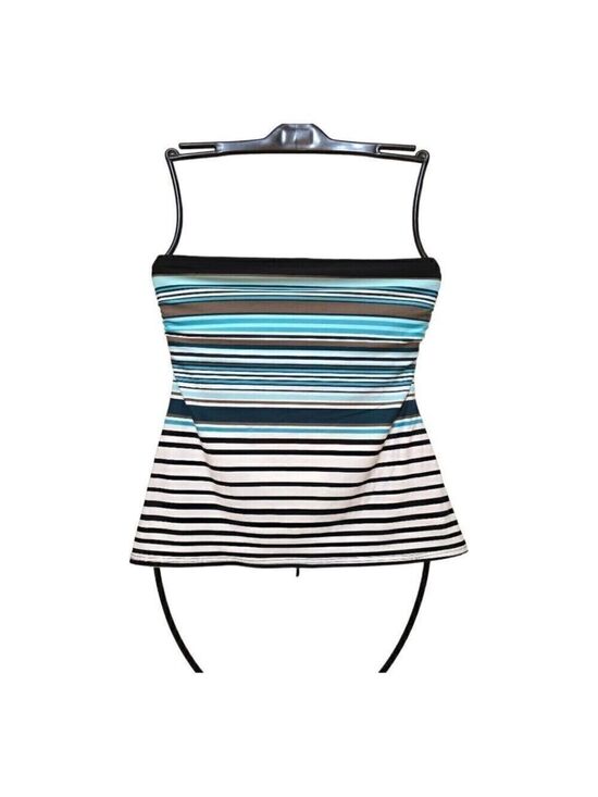 Dkny Other - DKNY Striped Bandeau Tankini Top Sz M